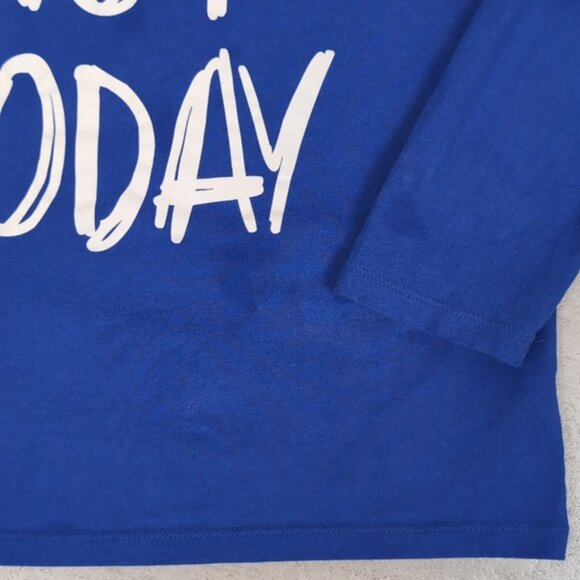 3/$20 The Childrens Place Long Sleeve Crew Neck Tshirt Nope Not Today Funny Top - Picture 4 of 9